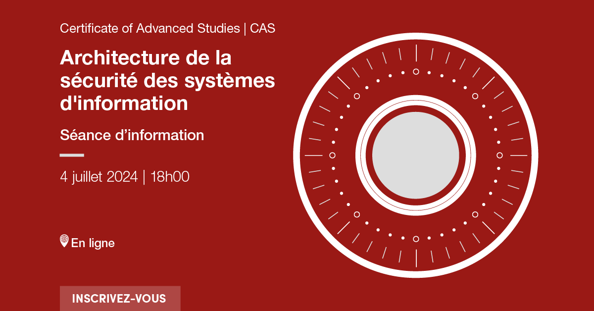 CAS Architecture de la sécurité des systèmes d’information