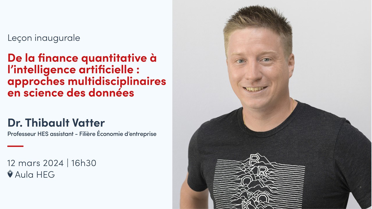 Leçon inaugurale Thibault Vatter