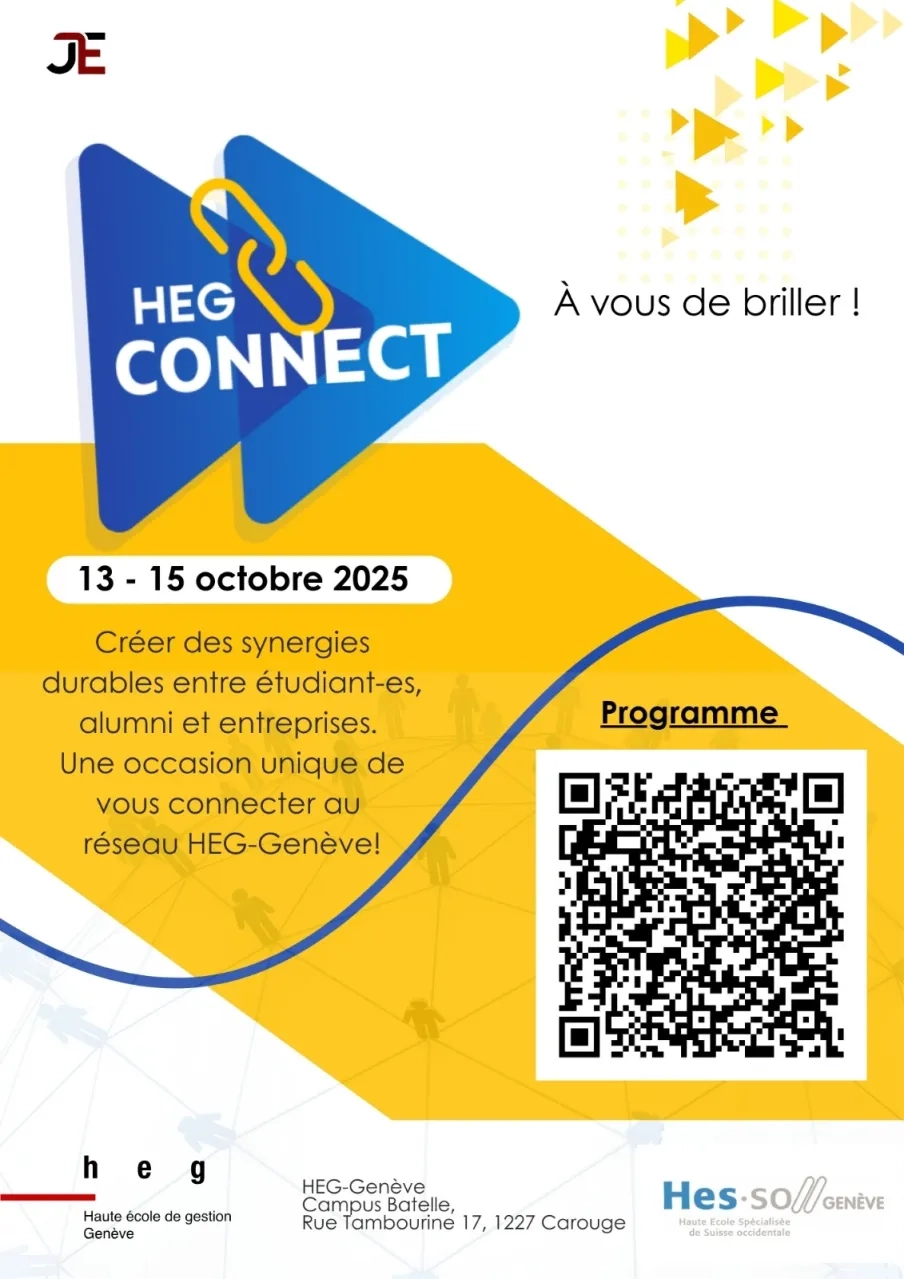 Affiche HEG Connect 13-15 octobre 2025